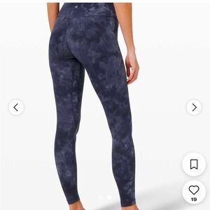 Lululemon Align Navy Diamond Dye Leggings